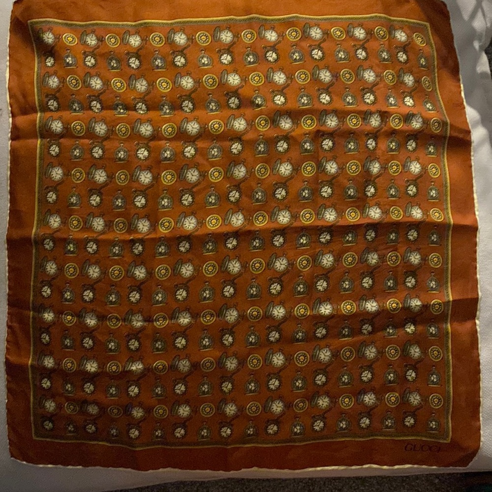 Authentic  Vintage Gucci silk handkerchief